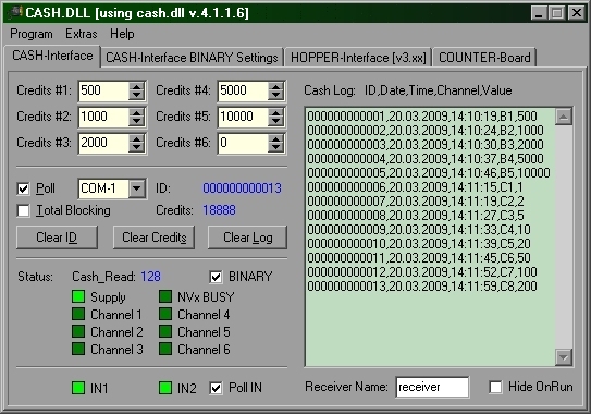 CASH-DLL example program