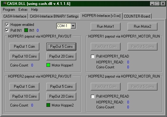 CASH-DLL example program