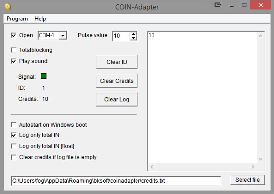 COIN.EXE example program