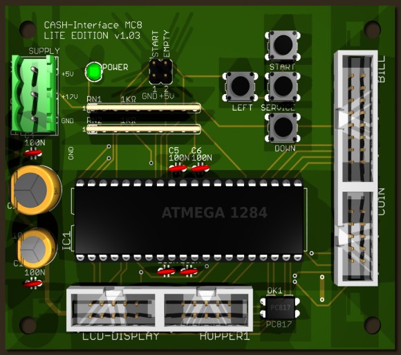 CASH-Interface MC8 - Universal Kreditplatine