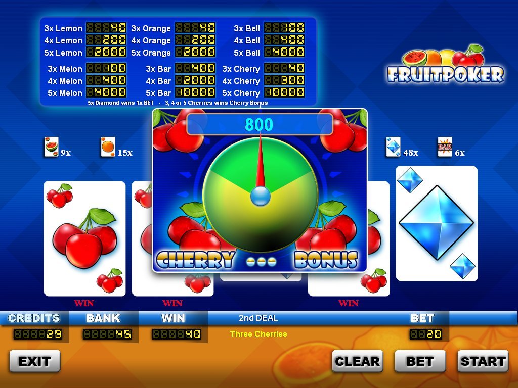 FRUITPOKER casino slot machine