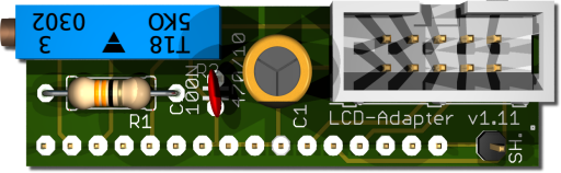 LCD display adapter