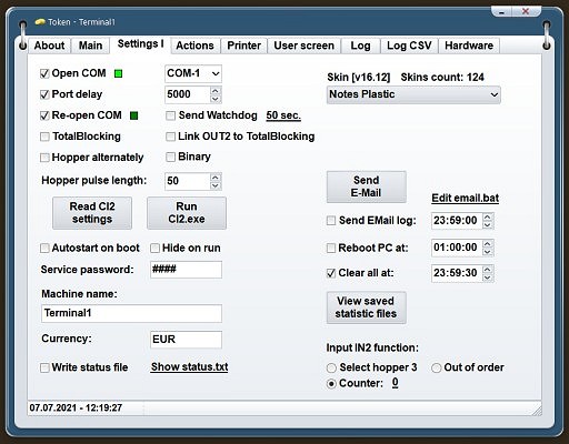 Token - Settings I